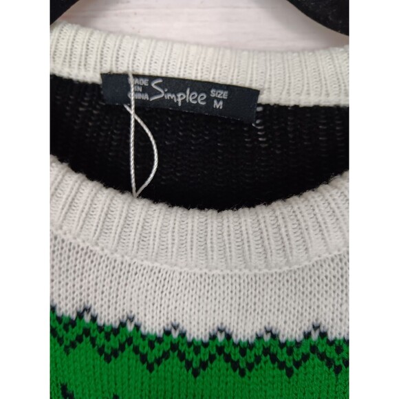 Simplee Ugly Christmas Sweater Women's Medium Merry Christmas - Picture 3 of 7